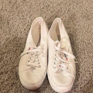 Superga Women's Classic White Sneakers